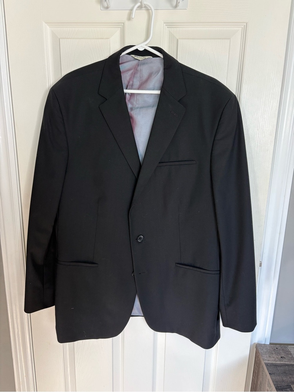 Men's Black Single-Breasted Dress Blazer
